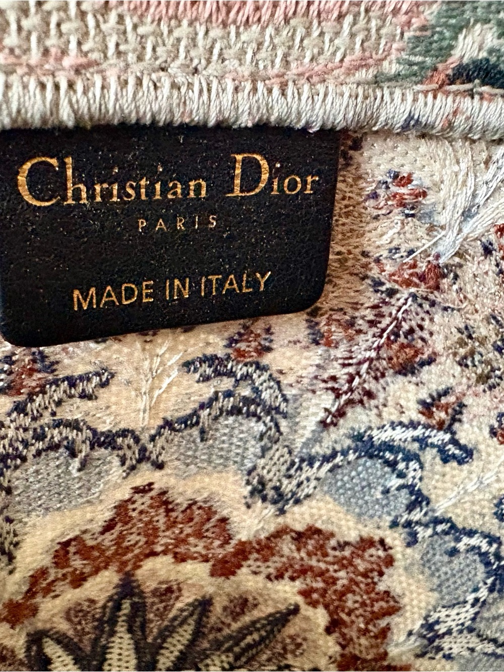 Dior Pink Multicolor Embroidered Book Tote - Picture 14 of 16
